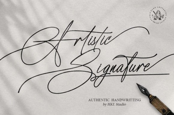Artistic Signature: The Creative Font for Modern Branding
