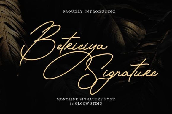 Betriciya Signature: A Creative Font for Modern Brands