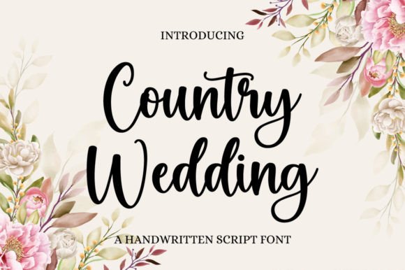 Country Wedding Font: Crafting Elegance for Your Designs