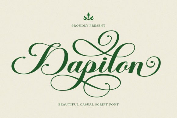 Dapilon: The Modern Calligraphy Font for Natural Branding
