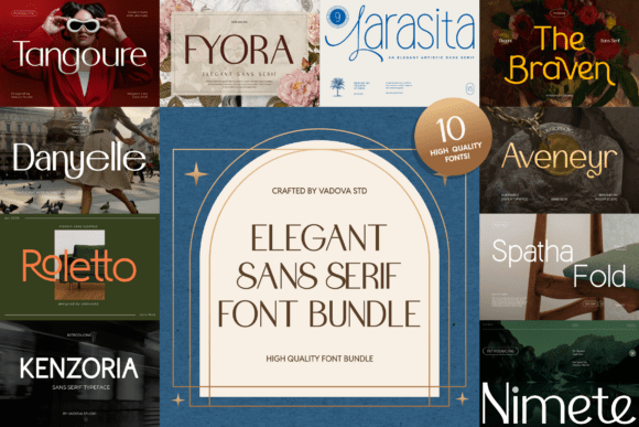 Elegant Sans Serif Bundle: A Modern Typographic Solution