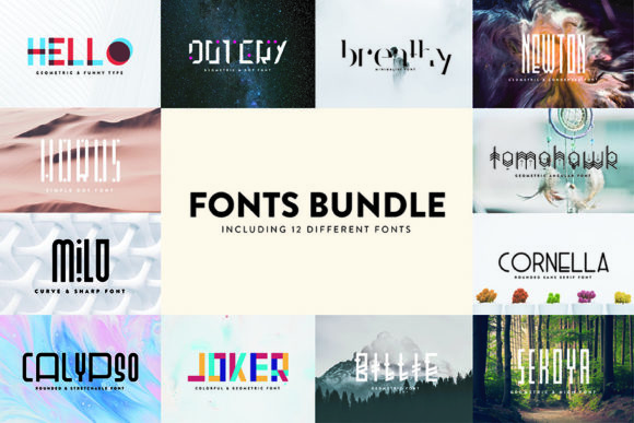 Fonts Bundle Vol 1: The Creative Toolkit Your Projects Need