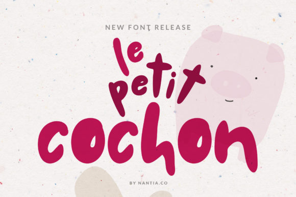 Le Petit Cochon: A Chubby Script Font with Big Personality