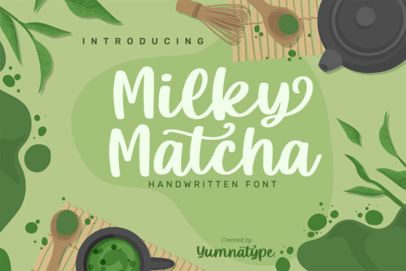 Milky Matcha: A Bold, Cute Handwritten Font for Modern Creators