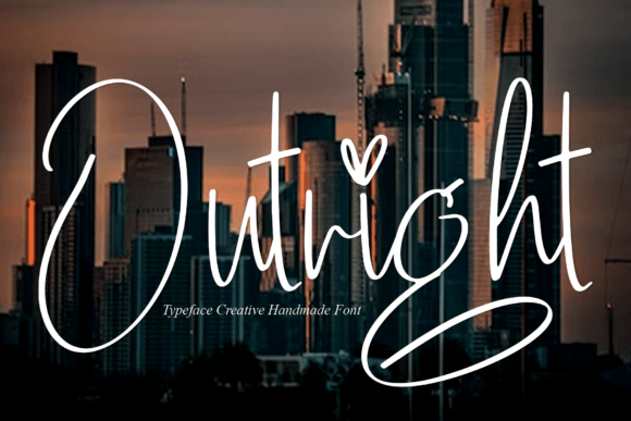 Outright: The Sweet Handwritten Font for Joyful, Romantic Designs