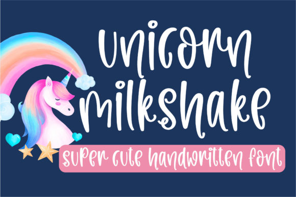 Unicorn Milkshake: A Handwritten Font for Playful Brands